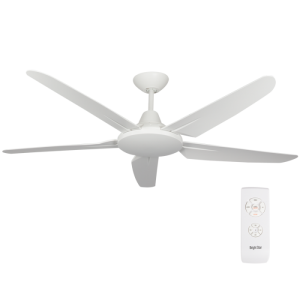 Bright Star Lighting - 80W 5 Blade Ceiling Fan Without Light - White