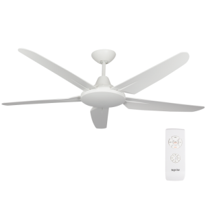 Bright Star Lighting - 80W 5 Blade Ceiling Fan Without Light - White