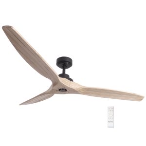 Bright Star Lighting - Ceiling Fan With Solid Wooden Blades in Natural Colour