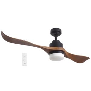 Bright Star Lighting - Ceiling Fan With 2 ABS Blades in Walnut Colour With Light