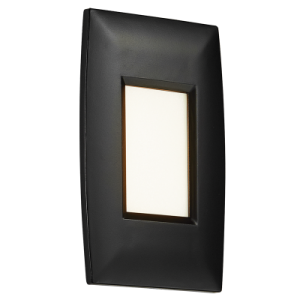Bright Star Lighting - 2 Watt LED Footlight - Fits into 2 X 4 Surface Mount Box - Black