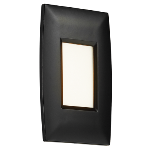 Bright Star Lighting - 2 Watt LED Footlight - Fits into 2 X 4 Surface Mount Box - Black