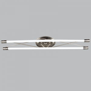Bright Star Lighting - 4 Foot LED Satin Chrome Fluorescent Fitting