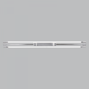Bright Star Lighting - 4 Foot Satin Chrome Polycarbonate Fluorescent Fitting