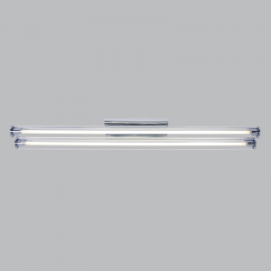 Bright Star Lighting - Silver Plastic and Glass Fluorescent Fitting - 28W