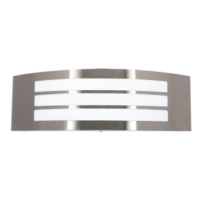Bright Star Lighting - Rectangualr Stainless Steel Wall Bracket With White Polycarbonate Cover