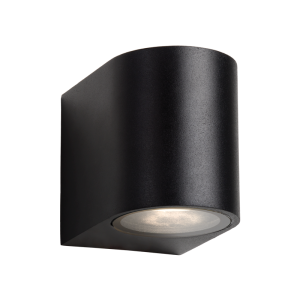 Bright Star Lighting - Curved Compact and Practical Outdoor Wall Lantern - Matt Black