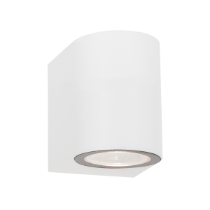 Bright Star Lighting - Curved Compact and Practical Outdoor Wall Lantern - White