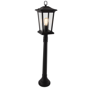 Bright Star Lighting - 1-1 Meter Aluminium Standing Lantern with Clear Glass