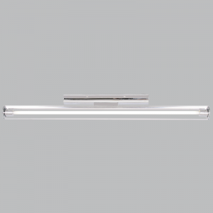 Bright Star Lighting - 3 Foot Polished Chrome Fluorescent Fitting with Clear Glass Cover
