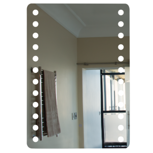 Bright Star Lighting - 15 Watt LED Frontlit Rectangular Bathroom Vanity Mirror With Black Edging