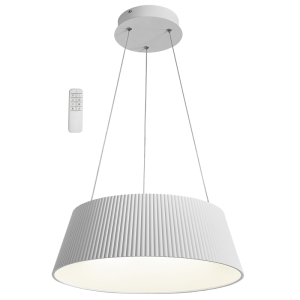 Bright Star Lighting - 45 Watt LED Metal Pendant with Remote Control - White