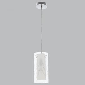 Bright Star Lighting - Corded Double Glass Pendant with Transparent Cord