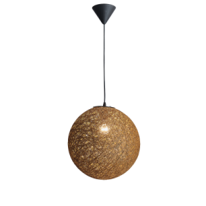 Bright Star Lighting - Sphere Pendant with Twine Cover