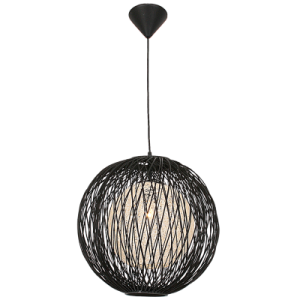 Bright Star Lighting - Black Outer Bamboo Cover with Natural Inner Twine