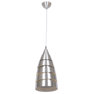 Bright Star Lighting - Aluminium Dome Pendant with Transparent Cord - 300mm