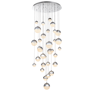 Bright Star Lighting - 240 Watt LED Stainless Steel and Acrylic Pendant Balls
