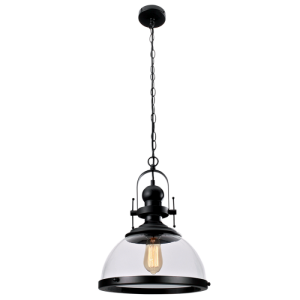 Bright Star Lighting - Metal Pendant with Clear Glass