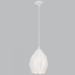 Bright Star Lighting - Sand White Metal Cord Pendant