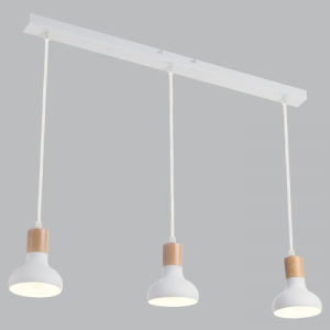 Bright Star Lighting - Metal with Wood Finish- Adjustable Cords