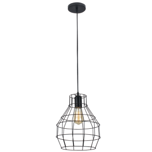Bright Star Lighting - Metal Pendant with Geometric Pattern - 300mm
