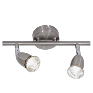 Bright Star Lighting - Two Satin and Polished Chrome Spotlight