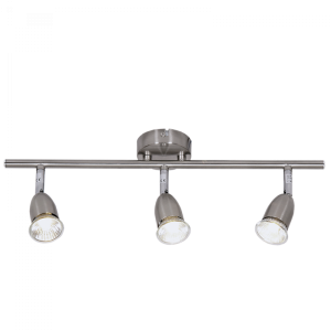 Bright Star Lighting - Three Satin and Polished Chrome Spotlight