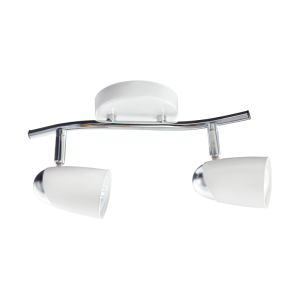 Bright Star Lighting - Two White and Polished Chrome Spotlight