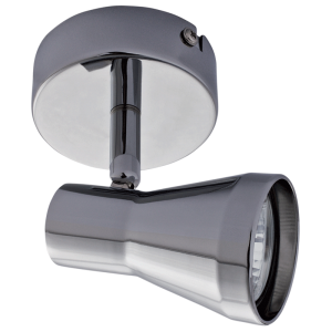 Bright Star Lighting - Single Polished Chrome Spotlight On Round Base
