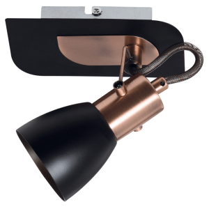 Bright Star Lighting - Single Black and Copper Spotlight