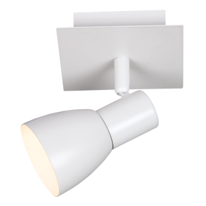 Bright Star Lighting - Single White Spotlight On Square Base