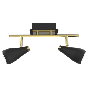 Bright Star Lighting - S173/2 BLACK/BRASS