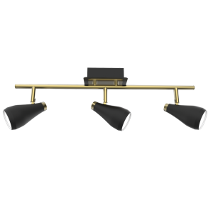 Bright Star Lighting - S173/3 BLACK/BRASS