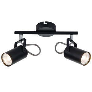 Bright Star Lighting - Black Metal and Polished Chrome Spotlight - M