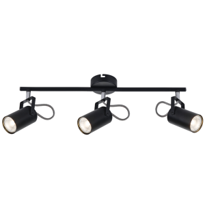 Bright Star Lighting - Black Metal and Polished Chrome Spotlight - L