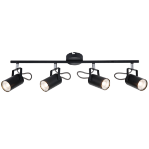 Bright Star Lighting - Black Metal and Polished Chrome Spotlight - XL
