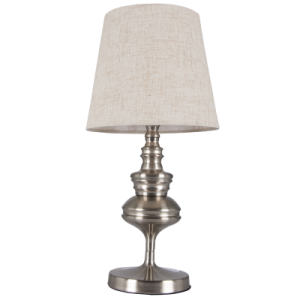 Bright Star Lighting - Metal Desk Lamp With Hessian Shade