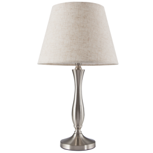 Bright Star Lighting - Metal Desk Lamp With Hessian Shade