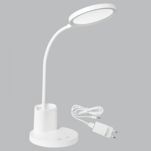 Bright Star Lighting - 10 Watt Rechargeable LED Table Lamp with CCT &amp; USB Charging Port