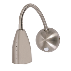 Bright Star Lighting - Satin Chrome Wall Fitting with Flexible Arm