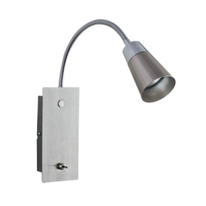 Bright Star Lighting - Polished and Satin Chrome Wall Bracket with Switch