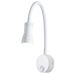 Bright Star Lighting - 3 Watt LED Bedside Wall Light Fitting - White