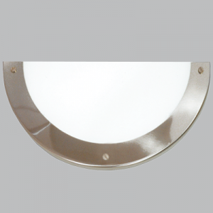 Bright Star Lighting - Satin Chrome Base Wall Bracket With Frosted Glass
