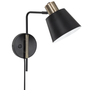 Bright Star Lighting - Cosy Bedroom Ambience with the WB374 Brass Black Wall Light