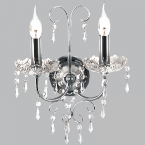 Bright Star Lighting - Ornate Crystal Wall Bracket