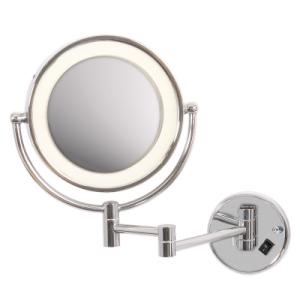 Bright Star Lighting - Polished Chrome Mirror Wall Light with Switch