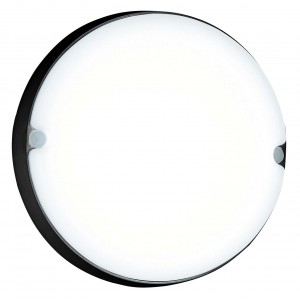 Bright Star Lighting - 18 Watt LED Cool White Bulk Head With Round Polypropylene Cover - Black