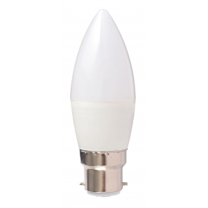 Bright Star Lighting - 5 Watt LED B22 Candle Bulb 4000k