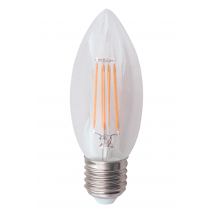 Bright Star Lighting - 4-5 Watt E27 Candle Fillament Dimmable LED in Cool White