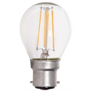 Bright Star Lighting - 4-5 Watt B22 LED Fillament G45 Golf Ball Dimmable Bulb - 4000k